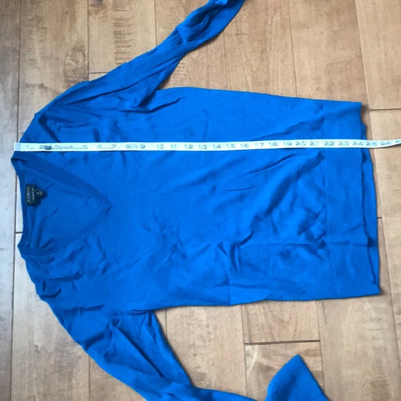 Peacock blue merino wool M sweater - Picture 8 of 9